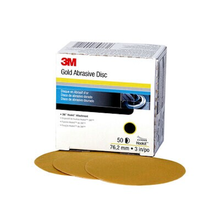 Load image into Gallery viewer, 3M Hookit Gold 3 Inch Abrasive Disc, P80 - P800