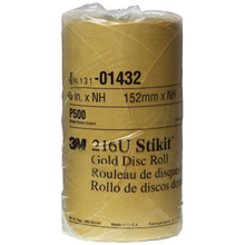 Load image into Gallery viewer, 3M Stikit Gold 6 Inch Disc, Roll of 100