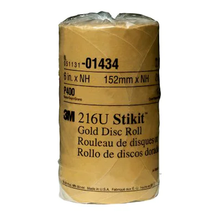 Load image into Gallery viewer, 3M Stikit Gold 6 Inch Disc, Roll of 100