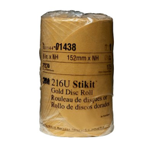 Load image into Gallery viewer, 3M Stikit Gold 6 Inch Disc, Roll of 100