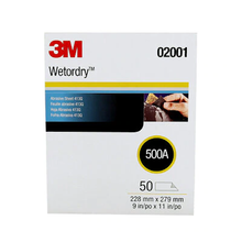 Load image into Gallery viewer, 3M Wetordry 9" x 11" Abrasive Sanding Sheet 413Q, Grits 220A - 600A