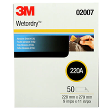 Load image into Gallery viewer, 3M Wetordry 9" x 11" Abrasive Sanding Sheet 413Q, Grits 220A - 600A