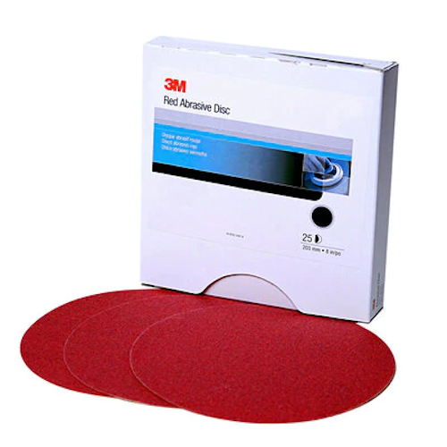 3M 01117 Stikit Red Abrasive Disc, 6 in, 40D
