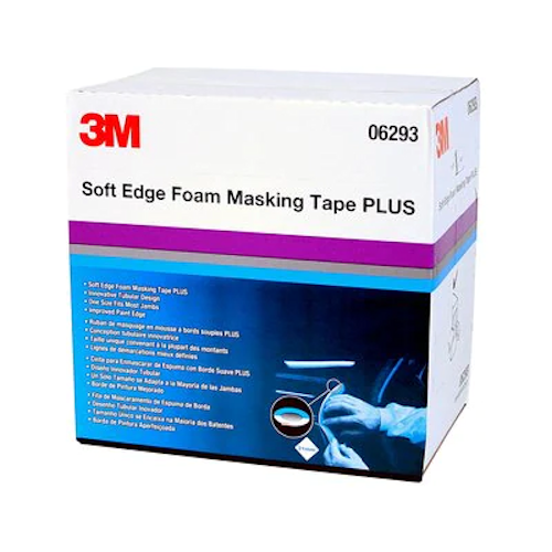 3M 06293 Soft Edge Foam Masking Tape +, 21mm x 49m