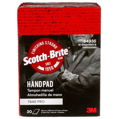 Gray Scotch Brite Ultra Fine Pad 